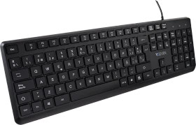 V7 KU350 Pro Tastatur, schwarz, USB, ES (KU350ES)
