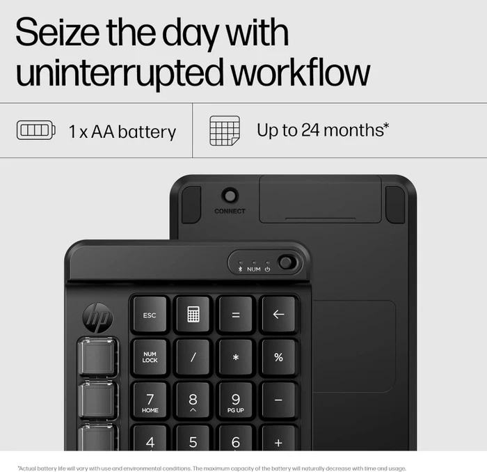 HP 430/435 Programmable Wireless Keypad, schwarz, Bluetooth