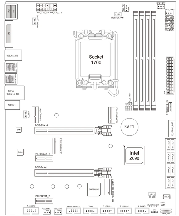 Biostar Racing Z690GTA (Intel 1700)