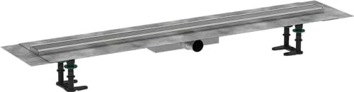Hansgrohe RainDrain Compact Duschrinne, Komplett-Set, edelstahl gebürstet