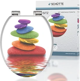 Schütte MDF WC-Sitz mit Absenkautomatik colorful stones