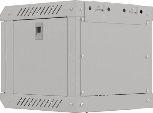 Lanberg WF11 Series 10" Rack Wandschrank 4HE, hängend, Flatpack, Glastür, IP20, RAL 7035, 300mm tief