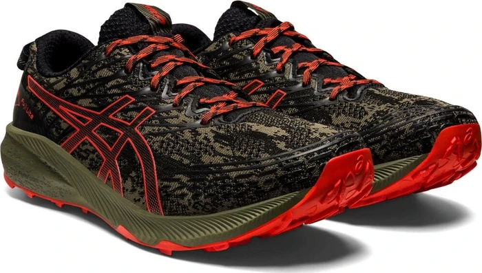 Asics Fuji Lite 3 mantle green/cherry tomato (Herren)