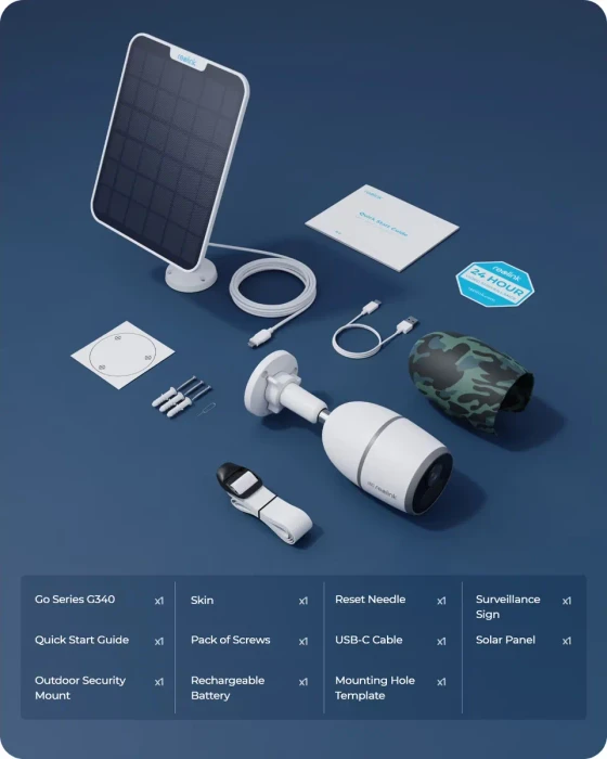 Reolink Go Ultra 4G/LTE, Serie G340, inkl. Solarpanel
