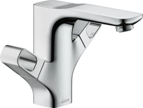 Hansgrohe Axor Urquiola 2-Griff Waschtischarmatur 120 mit Zugstangen-Ablaufgarnitur chrom