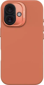 Decoded AntiMicrobial Silicone Back Cover für Apple iPhone 16 sand stone pink