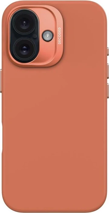 Decoded AntiMicrobial Silicone Back Cover für Apple iPhone 16 sand stone pink