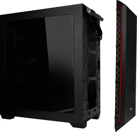 Antec P7 schwarz/rot, Acrylfenster