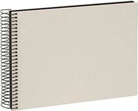Goldbuch Spiralalbum Bella Vista 23x17 schwarze Seiten hellgrau