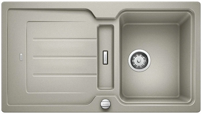 Blanco Classic Neo 5 S Einbau Becken reversibel mit Ablauffernbedienung perlgrau