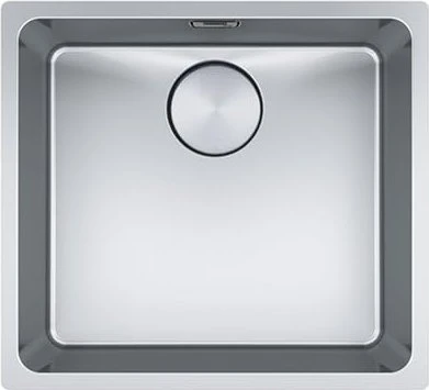 Franke Mythos MYX 110-45 Unterbau Becken mittig mit Ablauffernbedienung edelstahl