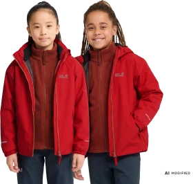 Jack Wolfskin Iceland 3in1 Funktionsjacke siren red (Junior)
