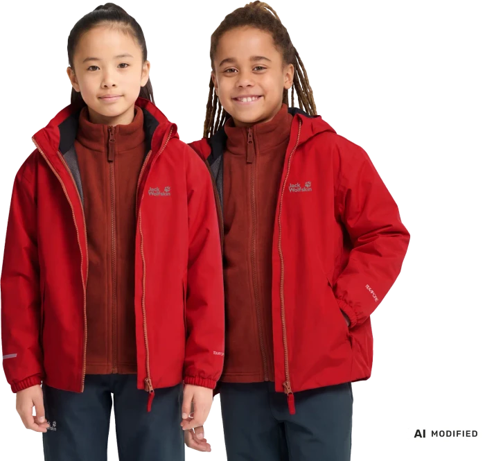 Jack Wolfskin Iceland 3in1 Funktionsjacke siren red (Junior)