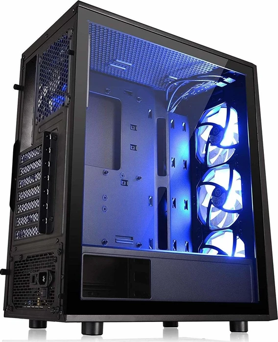 Thermaltake Versa J24 TG RGB, schwarz, Glasfenster