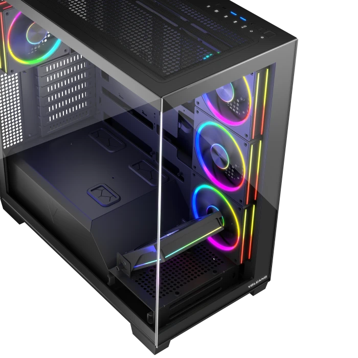 Modecom Volcano Stellar ARGB 5F Black, Glasfenster