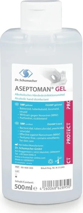 Dr. Schumacher Aseptoman Gel Handdesinfektionsgel, 500ml