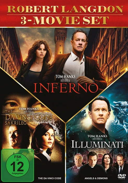 Der Da Vinci Code - Sakrileg / Illuminati / Inferno Box-Set (DVD)