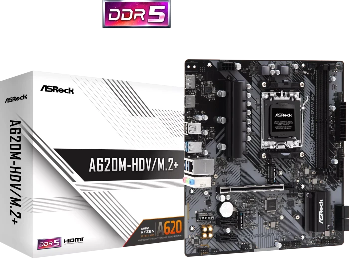 ASRock A620M-HDV/M.2+ (AMD AM5)