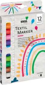 Kreul Textil Marker medium Junior 12 Farben, 12er-Set
