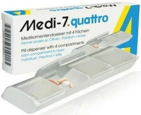 Hans-H. Hasbargen Medi 7 quattro Medikamentendosierer weiß, 1 Stück