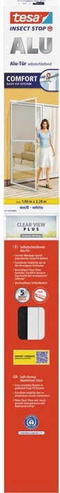 tesa Insect Stop ALU Comfort Fliegengittertür 100x220cm weiß