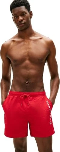 Tommy Hilfiger Original Mid mit Logo Badeshorts medium red (Herren)