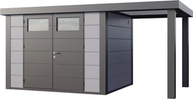 Telluria Classico 3024 Gerätehaus inkl. Anbau 1.68m rechts hellgrau