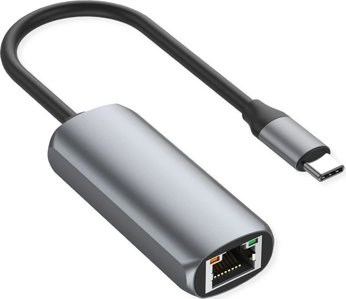Roline / Secomp Gigabit LAN-Adapter, RJ-45, USB-C 3.0 [Stecker]