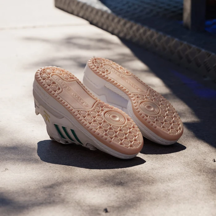 adidas Forum Low CL cloud white/active green/sandy pink (Damen)