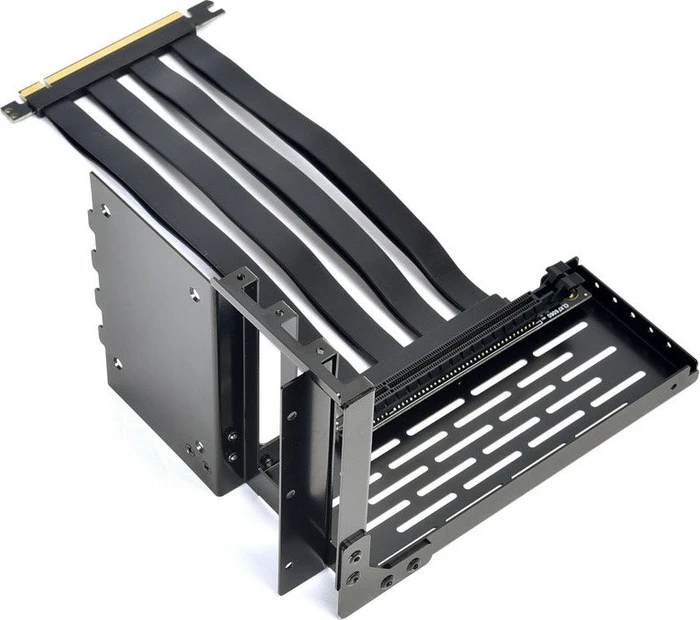 Lian Li Riser Card, inkl. PCI-Slot Blende für LANCOOL II, gewinkelt, PCIe 3.0, 200mm, schwarz