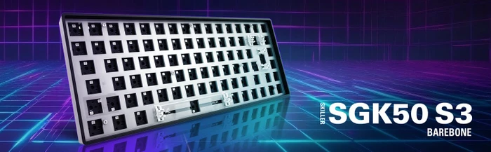 Sharkoon Skiller SGK50 S3 Barebone Gaming Tastatur, schwarz, ISO/ANSI