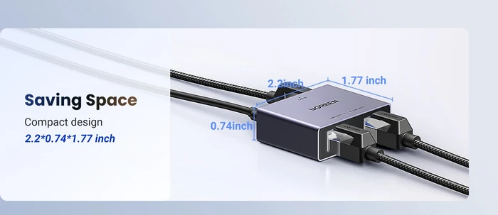 Ugreen Gigabit Switch, 3x RJ-45