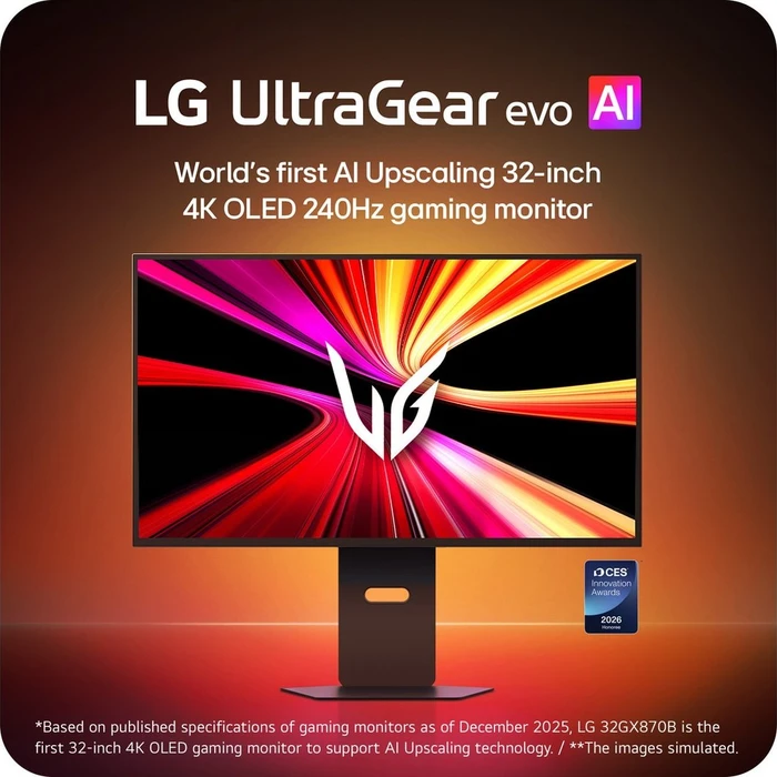 LG UltraGear OLED GX8 32GX870B-B, 31.5"