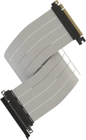 LinkUP AVA5 v2 Riser Kabel, gerade, PCIe 5.0, 600mm, weiß