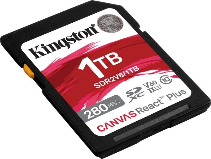 Kingston Canvas React Plus V60 R280/W150 1TB, UHS-II U3, Class 10