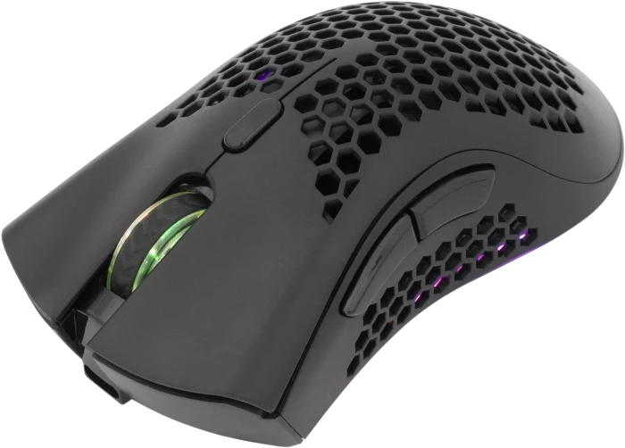 White Shark Lionel Black Wireless Gaming Mouse, schwarz, USB