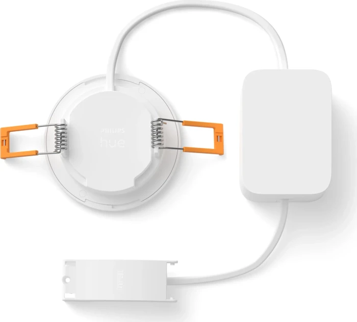 Philips Hue White and Color Ambiance Slim Einbauleuchte 90mm weiß