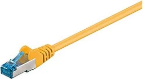 goobay Patchkabel, Cat6a, S/FTP, RJ-45/RJ-45, 10m, gelb