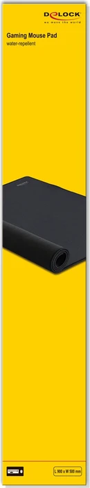 DeLOCK Mauspad, 900x500mm, schwarz
