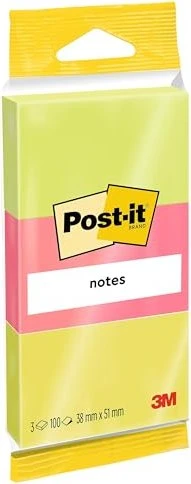 3M Post-it Haftnotiz 6812N, 38x51mm, glatt, 300 Blatt