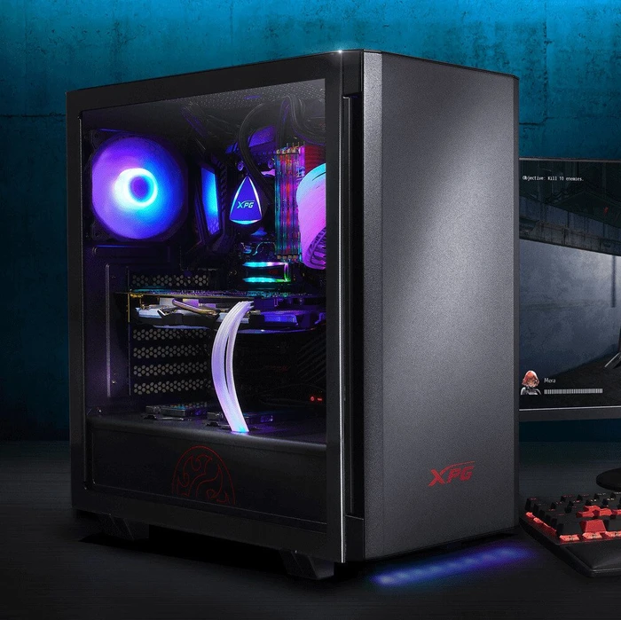 ADATA XPG Invader, schwarz, Glasfenster