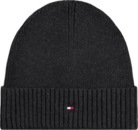 Tommy Hilfiger Flag Kaschmir Beanie charcoal grey