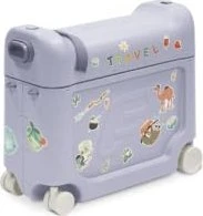 Stokke Jetkids Bedbox Kindertrolley Aufsitzkoffer arctic blue