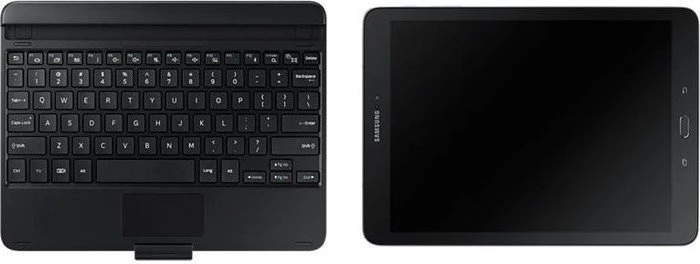 Samsung Tastatur und Schutzhülle für Samsung Galaxy Tab S2 9.7, schwarz, DE
