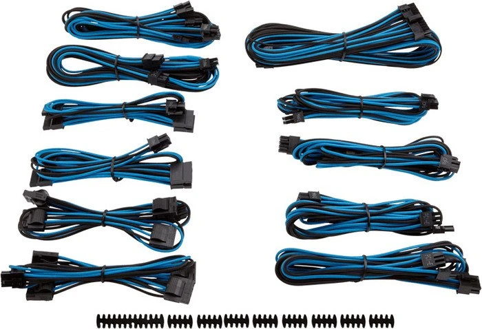 Corsair PSU Cable Kit Type 4 - Pro Package - Gen3, blau/schwarz
