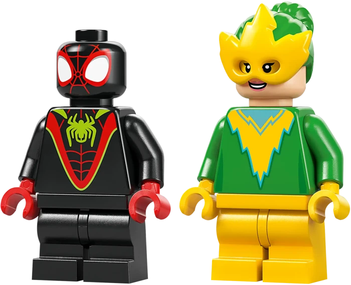 LEGO Marvel Super Heroes Spielset - Actionspaß mit Spin und Electro in ihren Dino-Flitzern