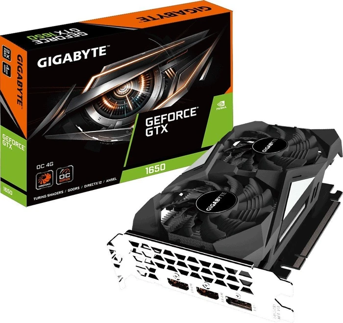 GIGABYTE GeForce GTX 1650 OC 4G, 4GB GDDR5, 2x HDMI, DP