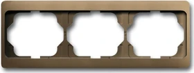 Busch-Jaeger Alpha exclusive Abdeckrahmen 3-fach Rahmen waagrecht, bronze