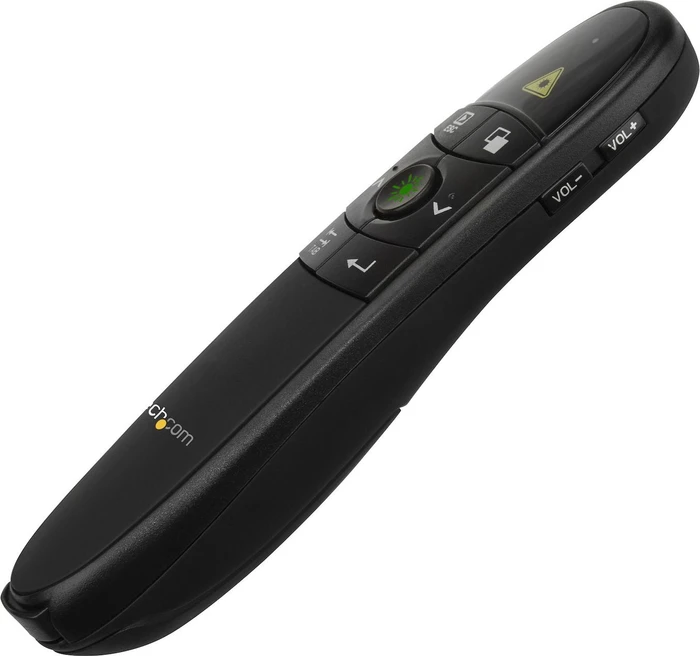 StarTech Wireless Presentation Remote with Green LaserPointer, schwarz, USB-A