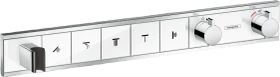 Hansgrohe RainSelect Thermostat Unterputz für 5 Verbraucher mit integriertem Brausehalter weiß/chrom